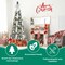 Enchanting 6FT Decorated Artificial Christmas Tree: Illuminated with Lights, Adorned with Snowflakes & Ornaments